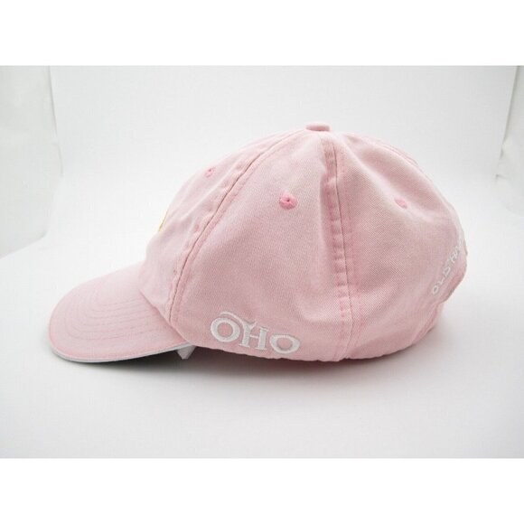 Women Old Harbor Outfitters Cotton Pink Embroidered Shark Baseball Hat - Picture 2 of 6